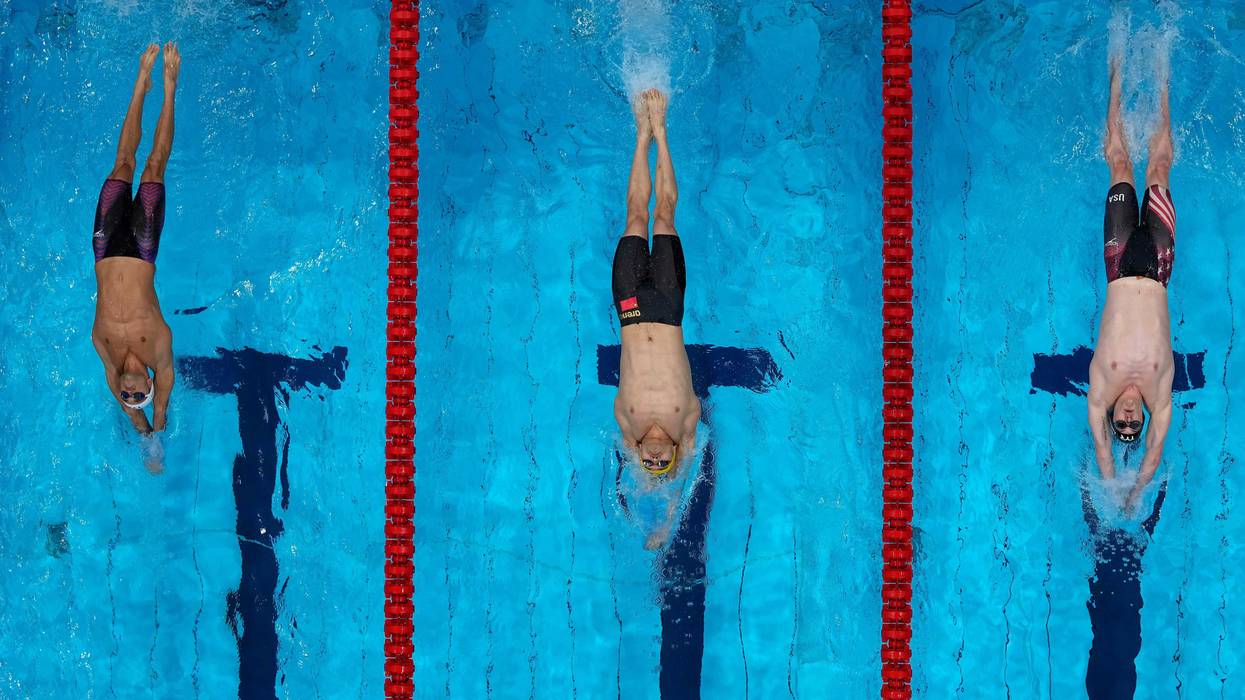 APTOPIX Tokyo Olympics Swimming