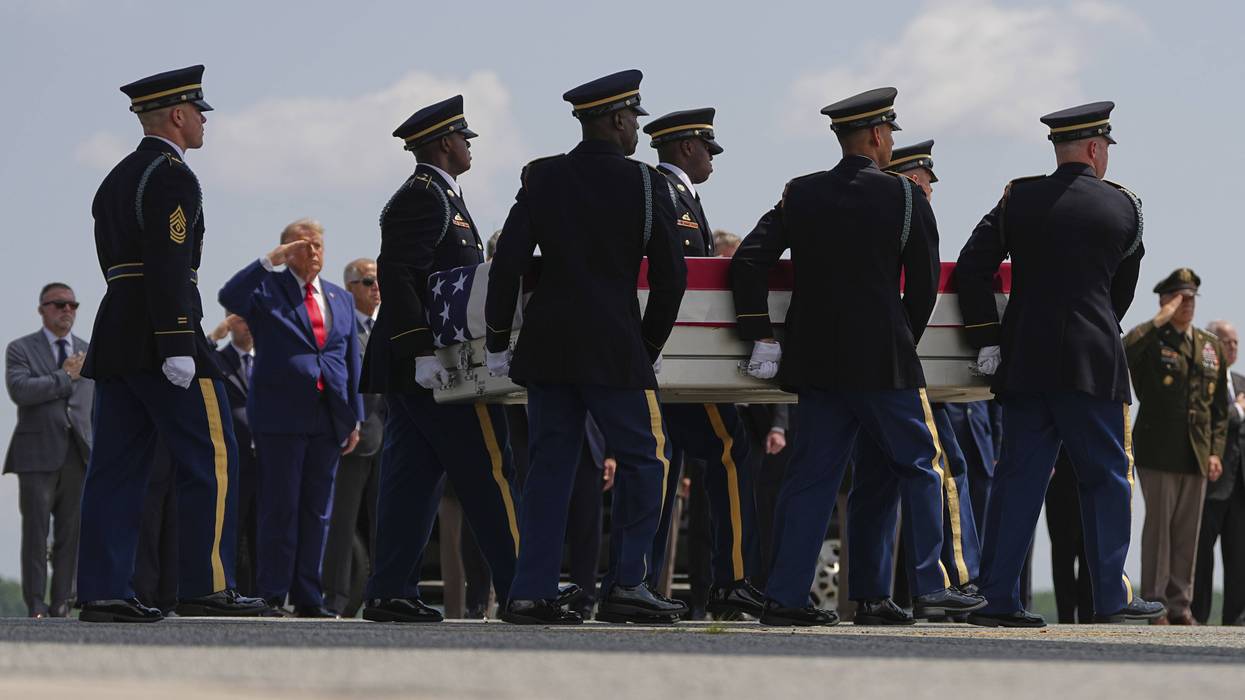 APTOPIX Trump Dignified Transfer