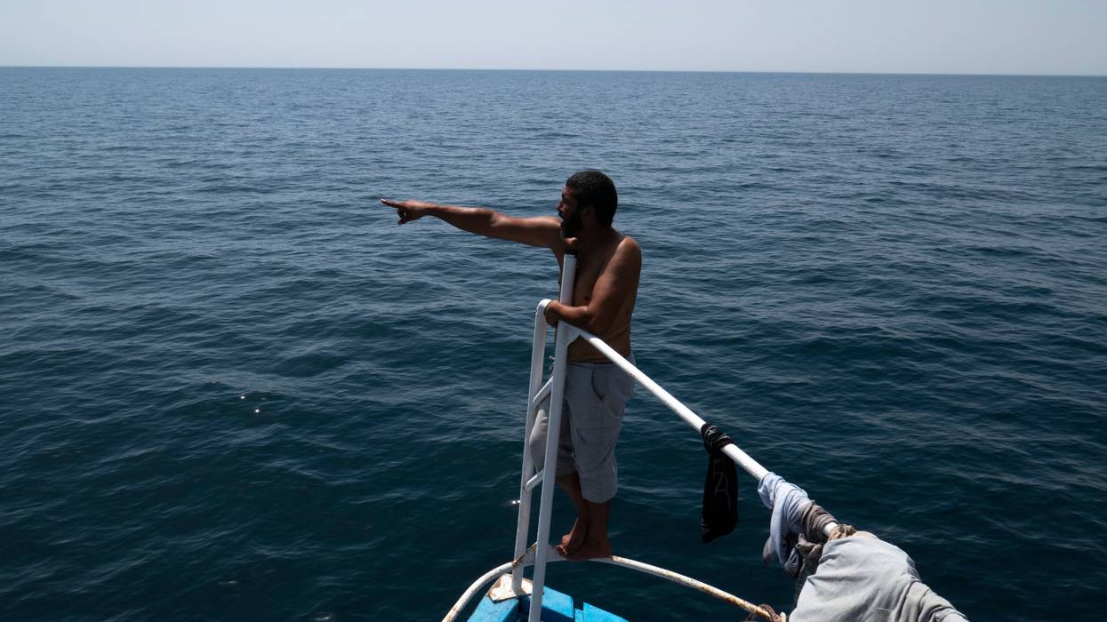 APTOPIX Tunisia Capsized Boat