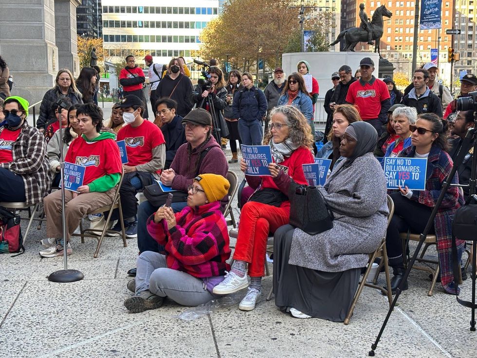 Arena opponents hold