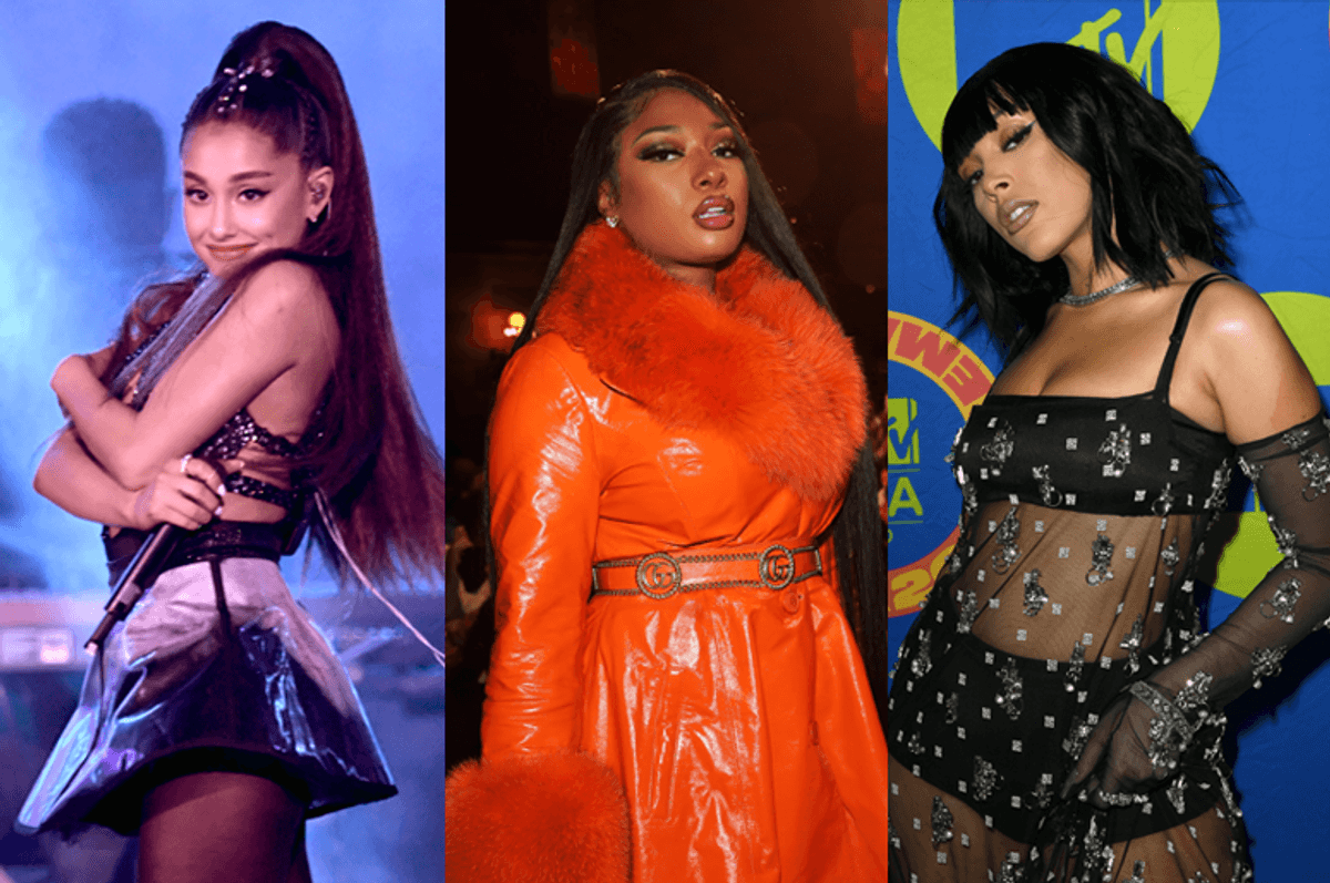 Ariana Grande, Megan Thee Stallion and Doja Cat