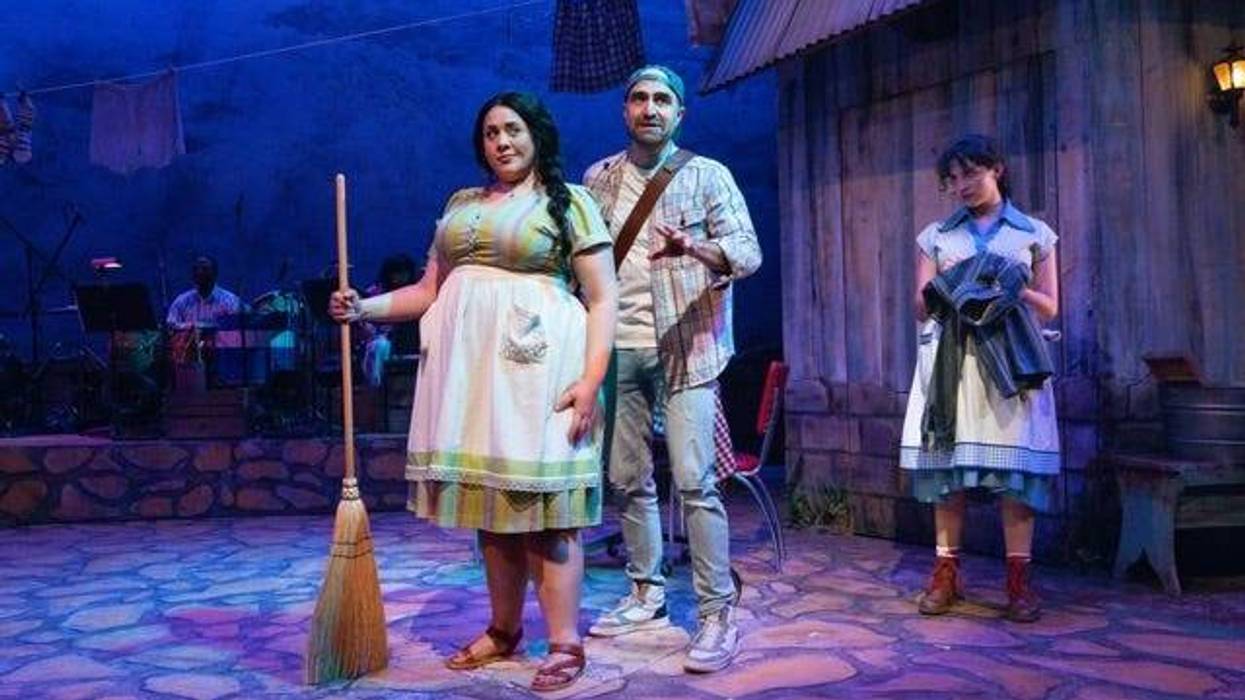 Ariana Valdes, Arusi Santi and Isabella Campos in “Somewhere Over the Border.”