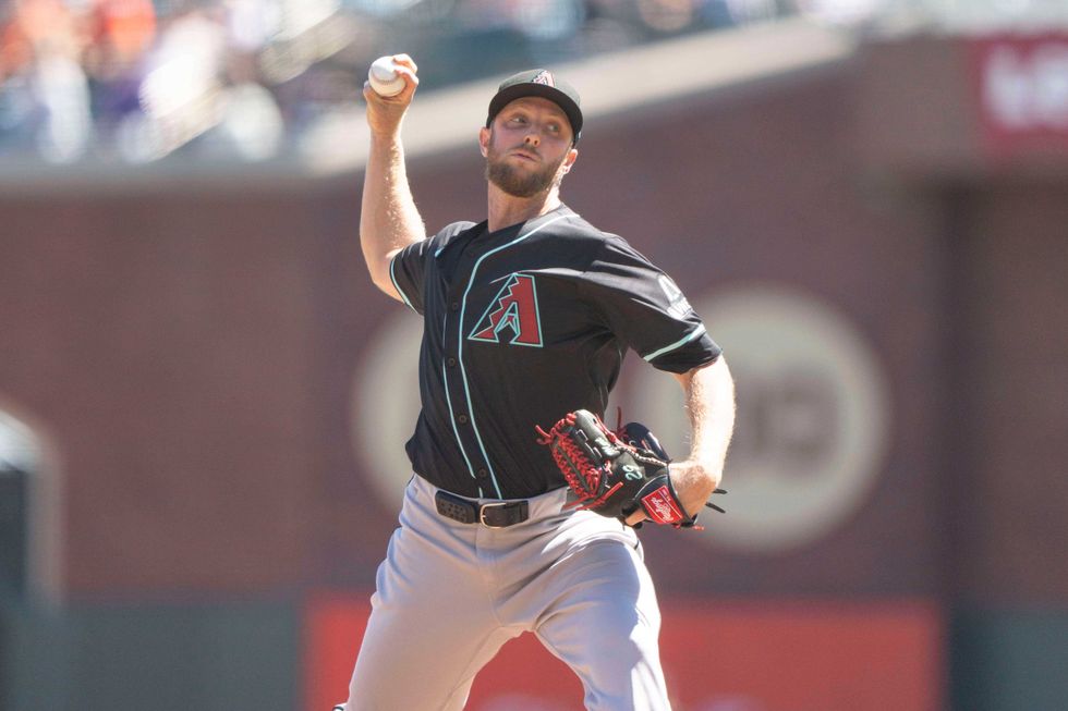 Arizona Diamondbacks pitcher Merrill Kelly pitches during the second inning against the San Francisco Giants at Oracle Park.