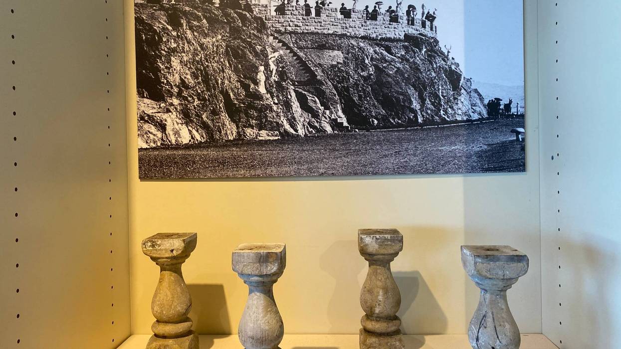 Artifacts at the new Museum at the Cliff in Ocean Beach.