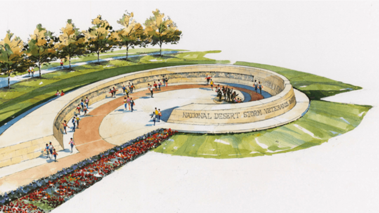 Artist drawing of proposed Desert Storm Memorial