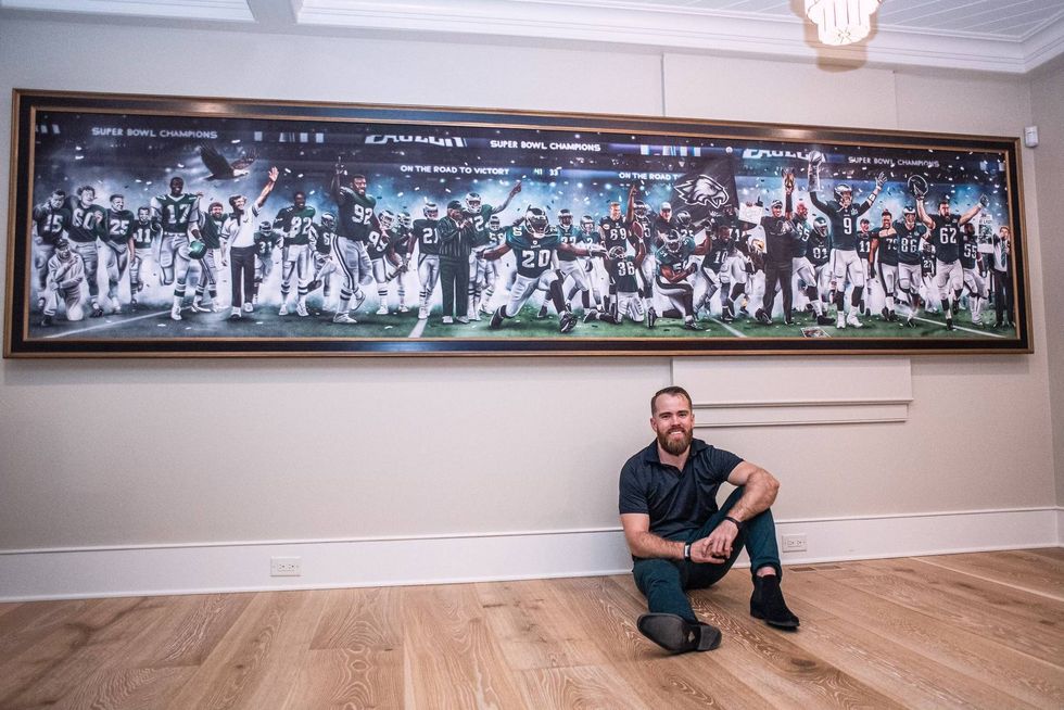 Artist Jordan Spector encapsulated 70 years of Eagles history in a single painting.