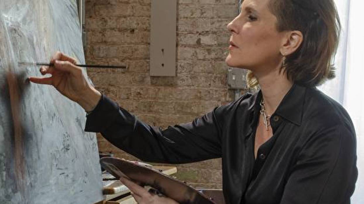 Artist Patricia Watwood at work