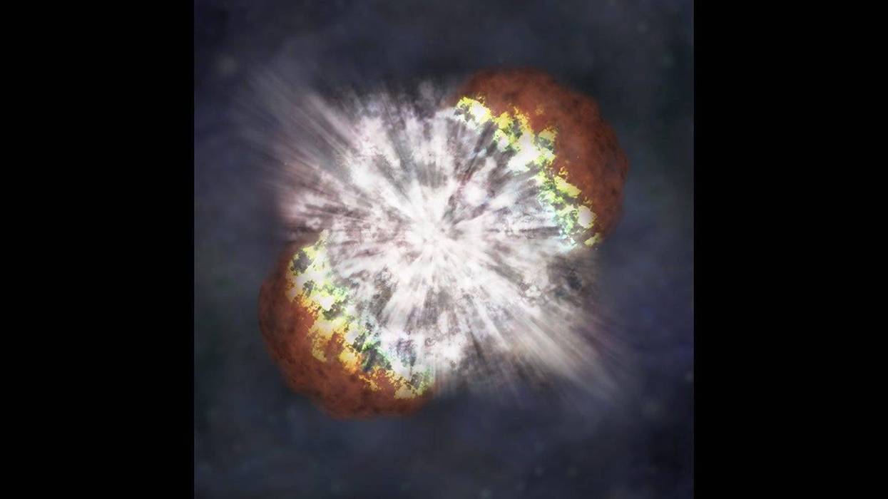 Artist's rendering of ancient supernovae