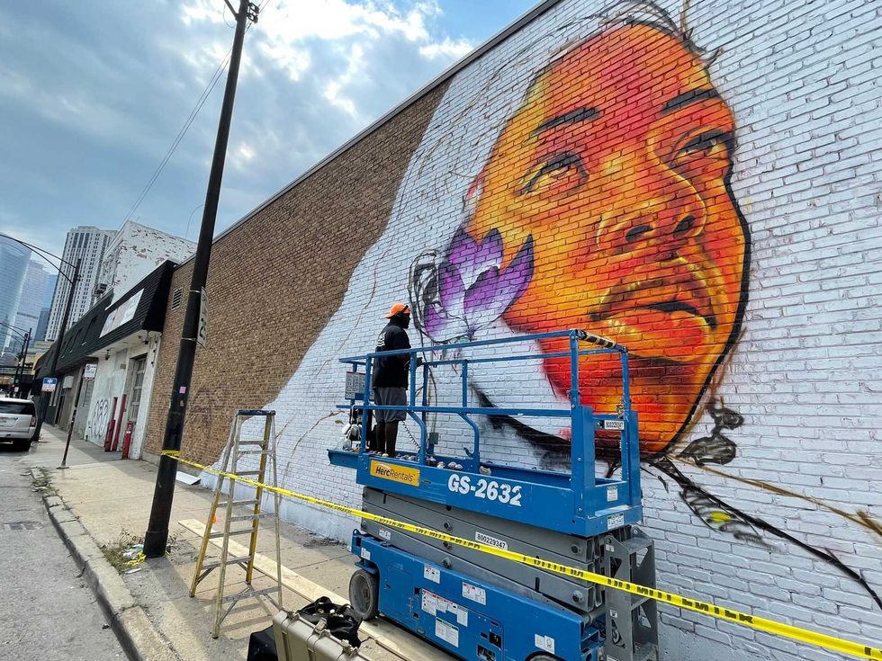 Artists from across the country are in Chicago this week, brightening up the walls of the city