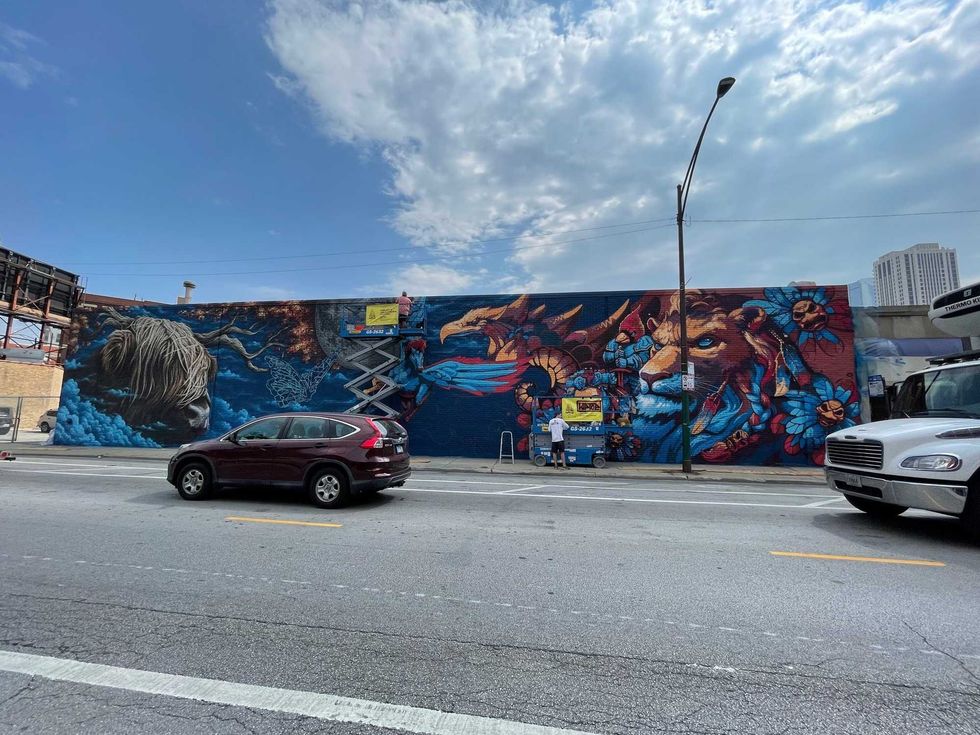 Artists from across the country are in Chicago this week, brightening up the walls of the city