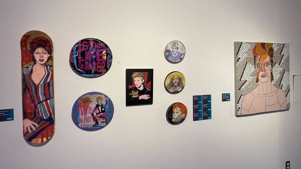 Artwork depicting David Bowie