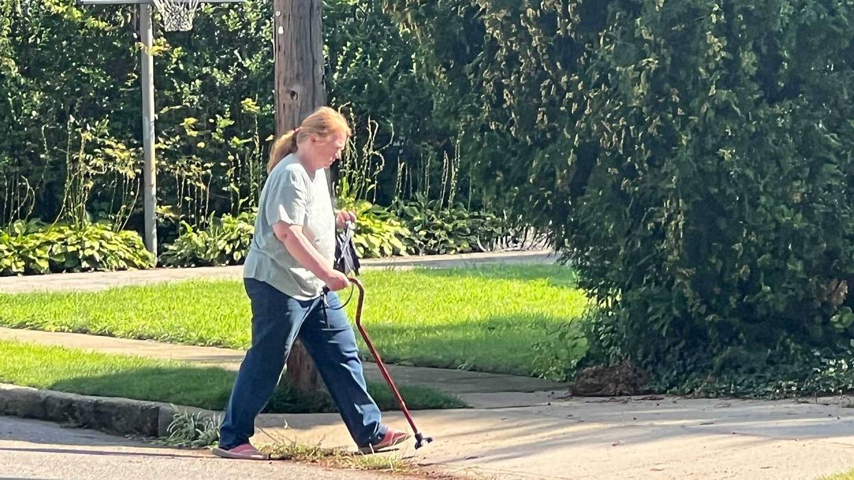 Asa Ellerup, wife of accused Gilgo Beach serial killer Rex Heuermann, is pictured at their home on First Avenue in Massapequa Park on July 28, 2023