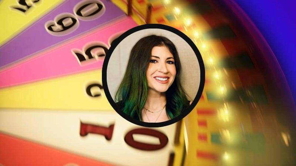 Ashley O on game show wheel background