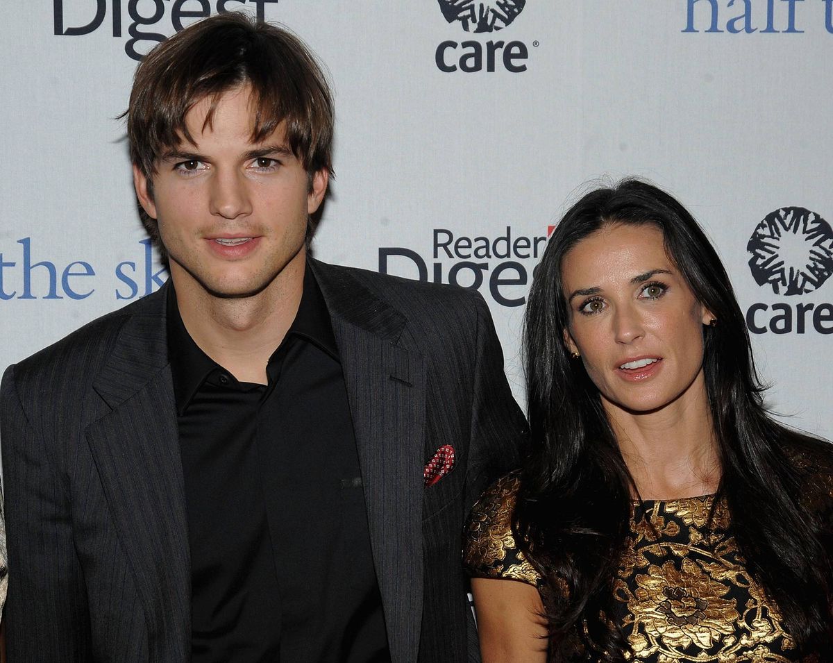 Ashton Kutcher and Demi Moore