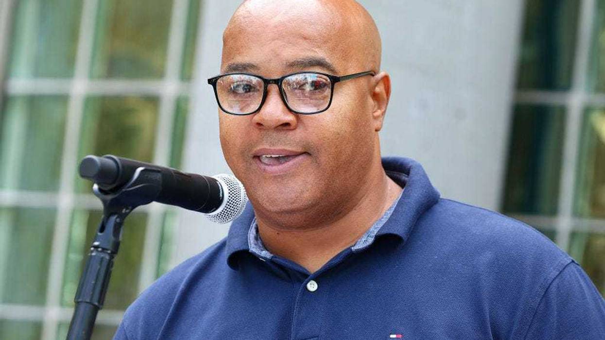 Assemblyman Eddie Gibbs speaks as The Children's Place partners with Kevin Hart to support communities for the back-to-school season on July 26, 2022 in New York City.
