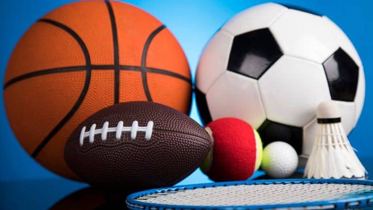 Assorted sports equipment