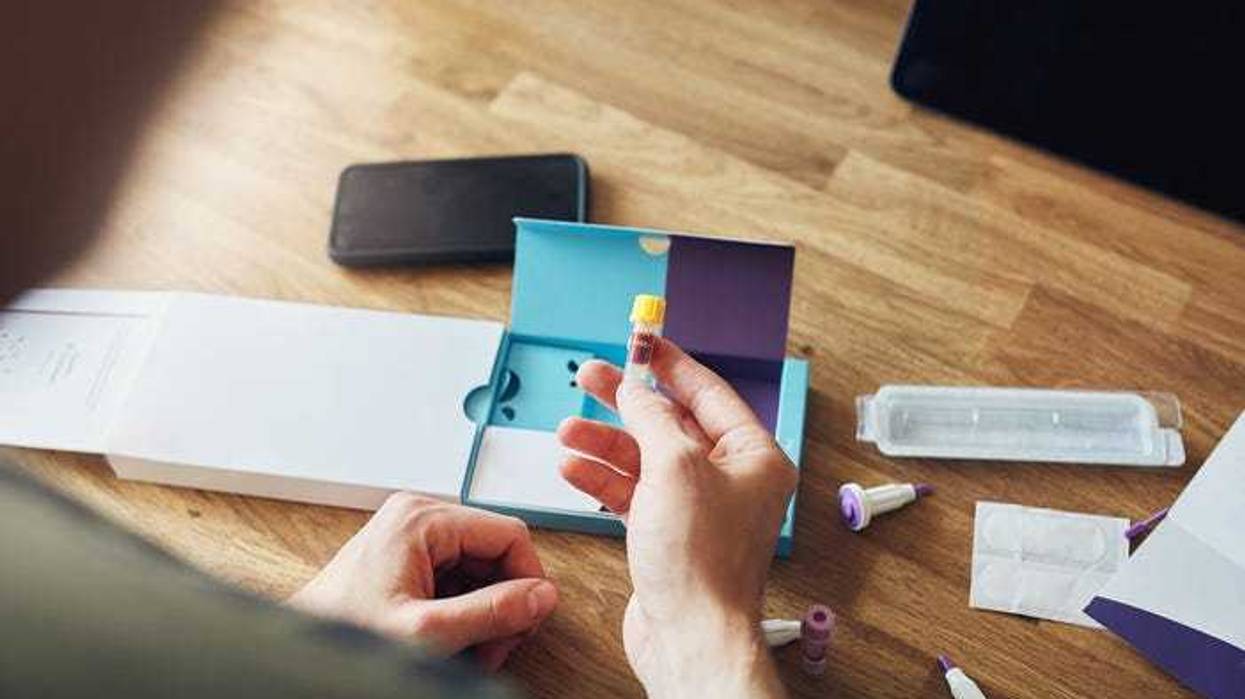 At home COVID-19 test.