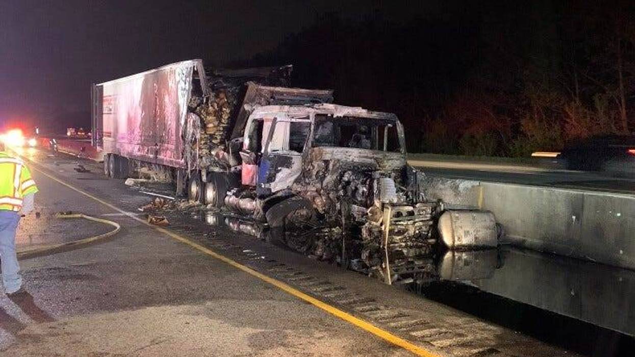 At least one person was killed in a crash May 22, 2020, on eastbound I-94 in Portage, Indiana.