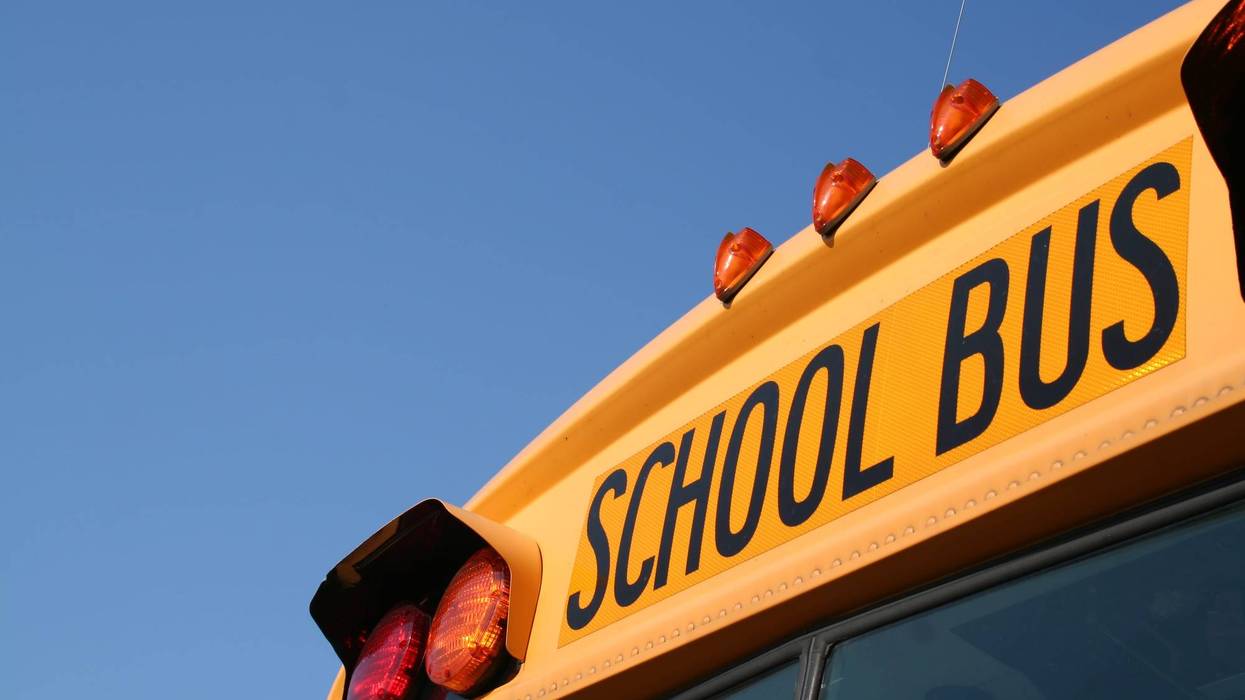 At least two injuries were reported on Tuesday morning after a school bus carrying children collided with a pickup truck in the Davison area.