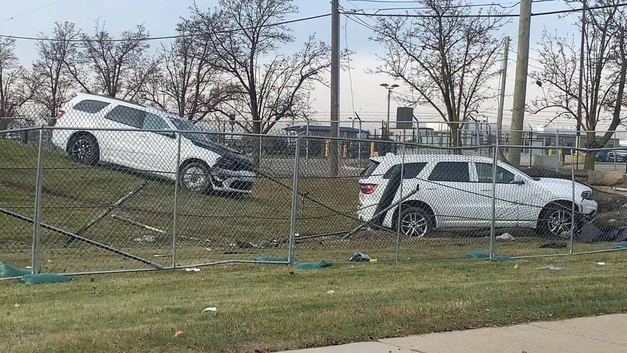At least two vehicles were wrecked early Tuesday morning after thieves allegedly attempted to steal them from Stellantis' Jefferson North Plant in Detroit, the automaker said.