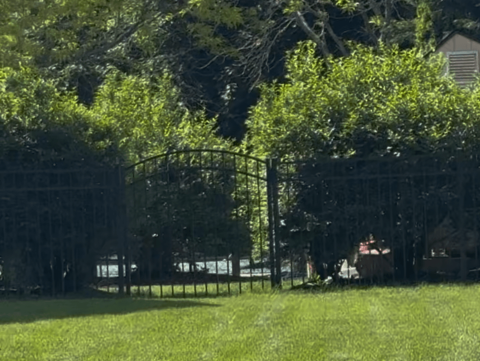 aThe body was found in a pool behind the home