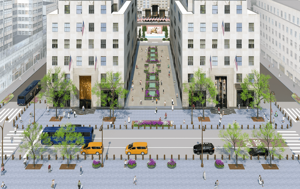 aThe plan will especially benefit the area around Rockefeller Center, which becomes packed during the holidays, officials said