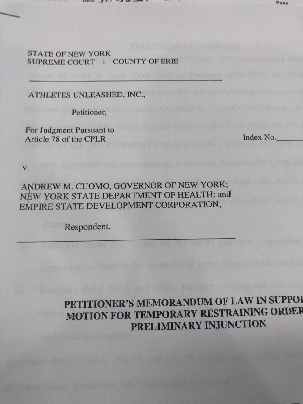 Athletes Unleashed lawsuit