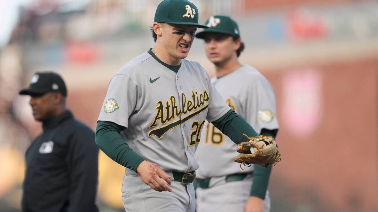 Athletics Giants Baseball 76