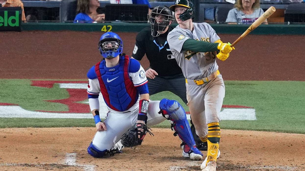Bolte's first career multihomer game leads Athletics over Rangers 9-2