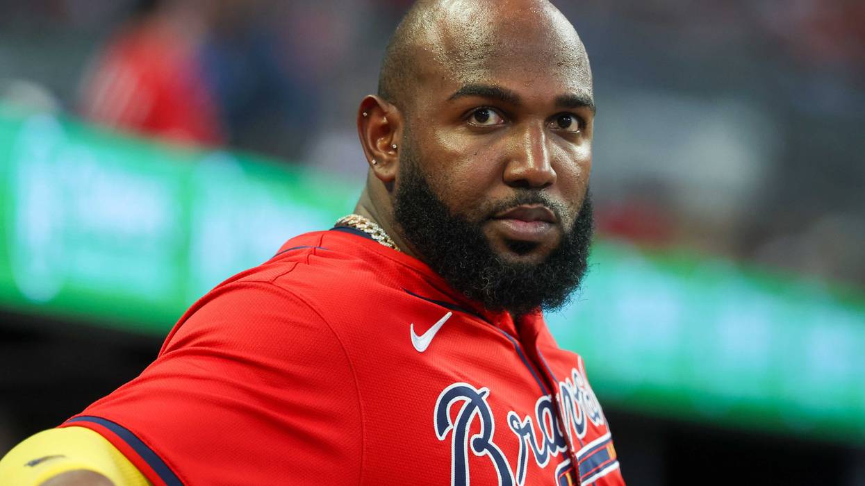 Atlanta Braves designated hitter Marcell Ozuna