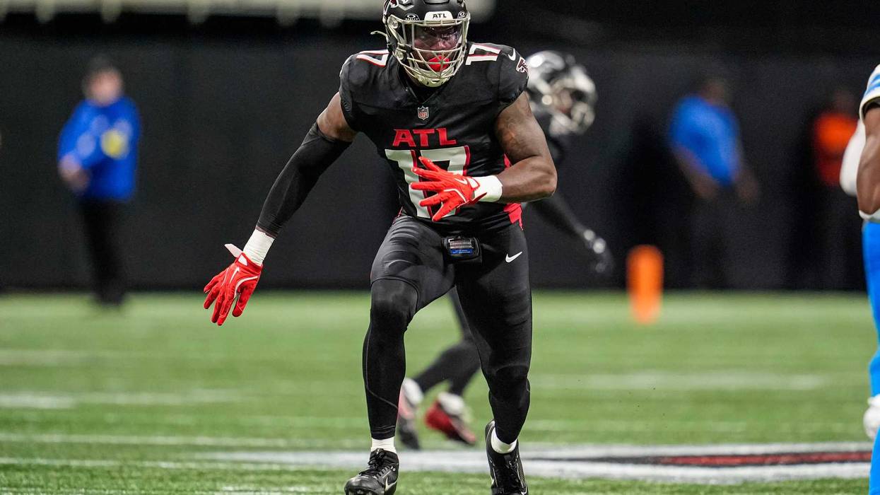 Atlanta Falcons linebacker Arnold Ebiketie