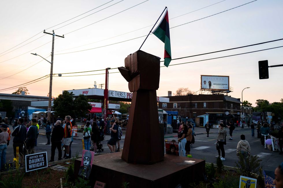 Attendees gather during the Rise and Remember event at George Floyd Square on May 25, 2025 in Minneapolis, Minnesota. Today marks the fifth anniversary of the day George Floyd was murdered by Minneapolis Police, which sparked worldwide protests.
