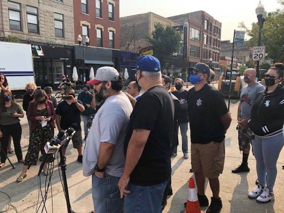 Attorneys and family members of the 32-year-old woman who was stabbed to death while working at a Walgreens in the Wicker Park neighborhood held an emotional news conference this morning outside the store ahead of a wrongful death lawsuit.