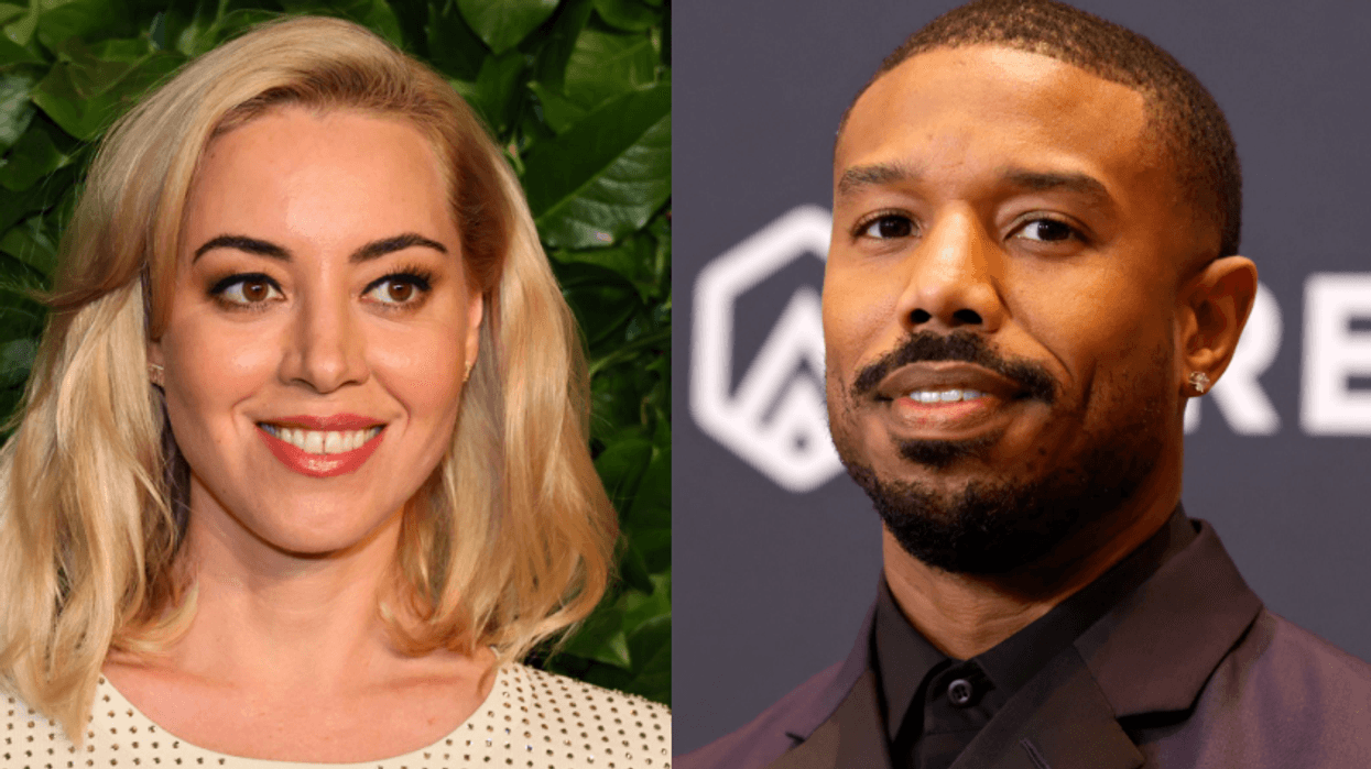 Aubrey Plaza and Michael B. Jordan