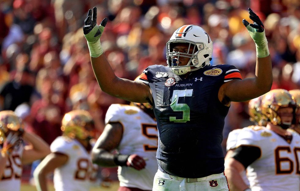 Auburn DT Derrick Brown netted SEC Defensive Player of the Year honors in 2019