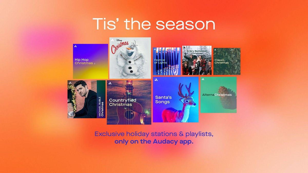 Audacy Christmas exclusive stations