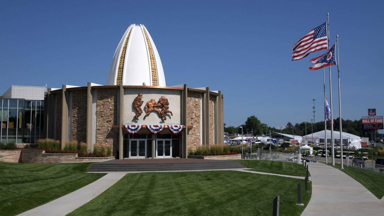 Aug 3, 2019; Canton, OH, USA; General overall view of the Pro Football Hall of Fame. Mandatory Credit: Kirby Lee-USA TODAY Sports