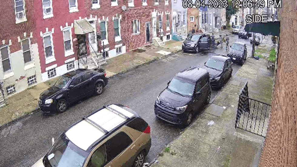 Aug. 4, 2023, surveillance video shows FBI agents dragging Tahiem Weeks-Cook into the middle of the street.