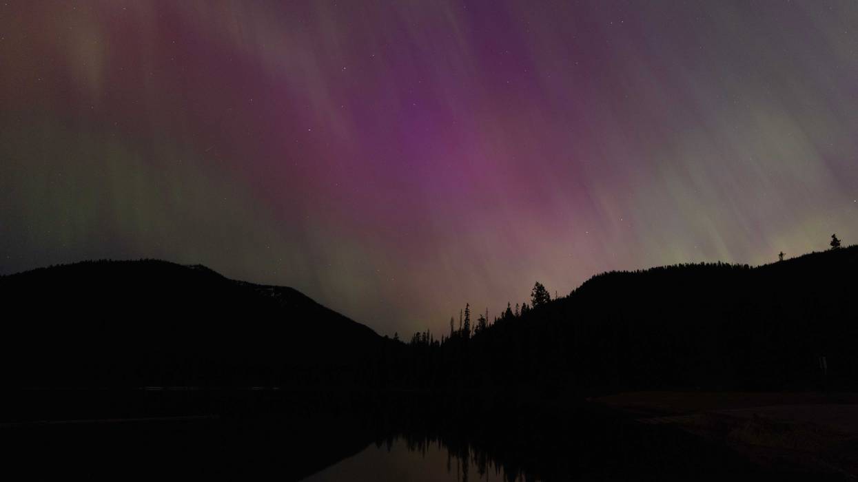 Aurora borealis, commonly known as the northern lights is seen on May 11, 2024 in Manning Park, British Columbia, Canada. Places as far south as Alabama and parts of Northern California were expected to see the aurora borealis, also known as the northern lights from a powerful geomagnetic storm that reached Earth.