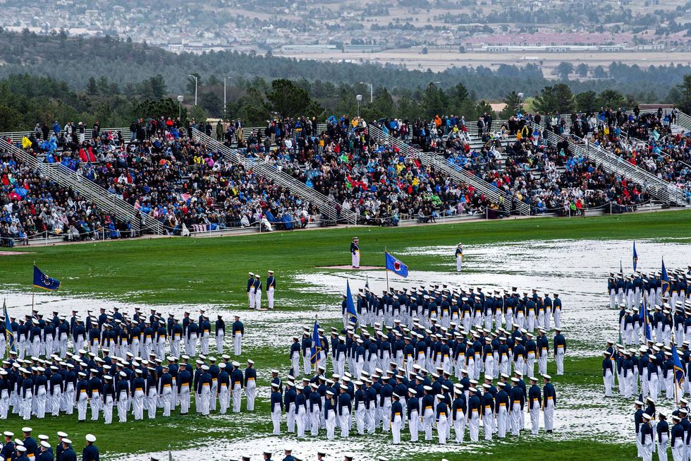 Austin Offers Air Force Academy Grads Lessons in Leadership