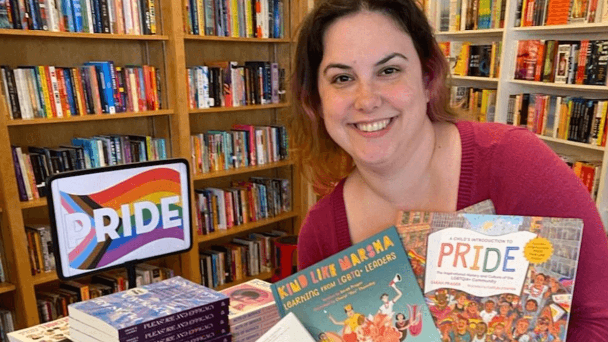 Author Sarah Prager r leaves signed books at New York City book stores.
