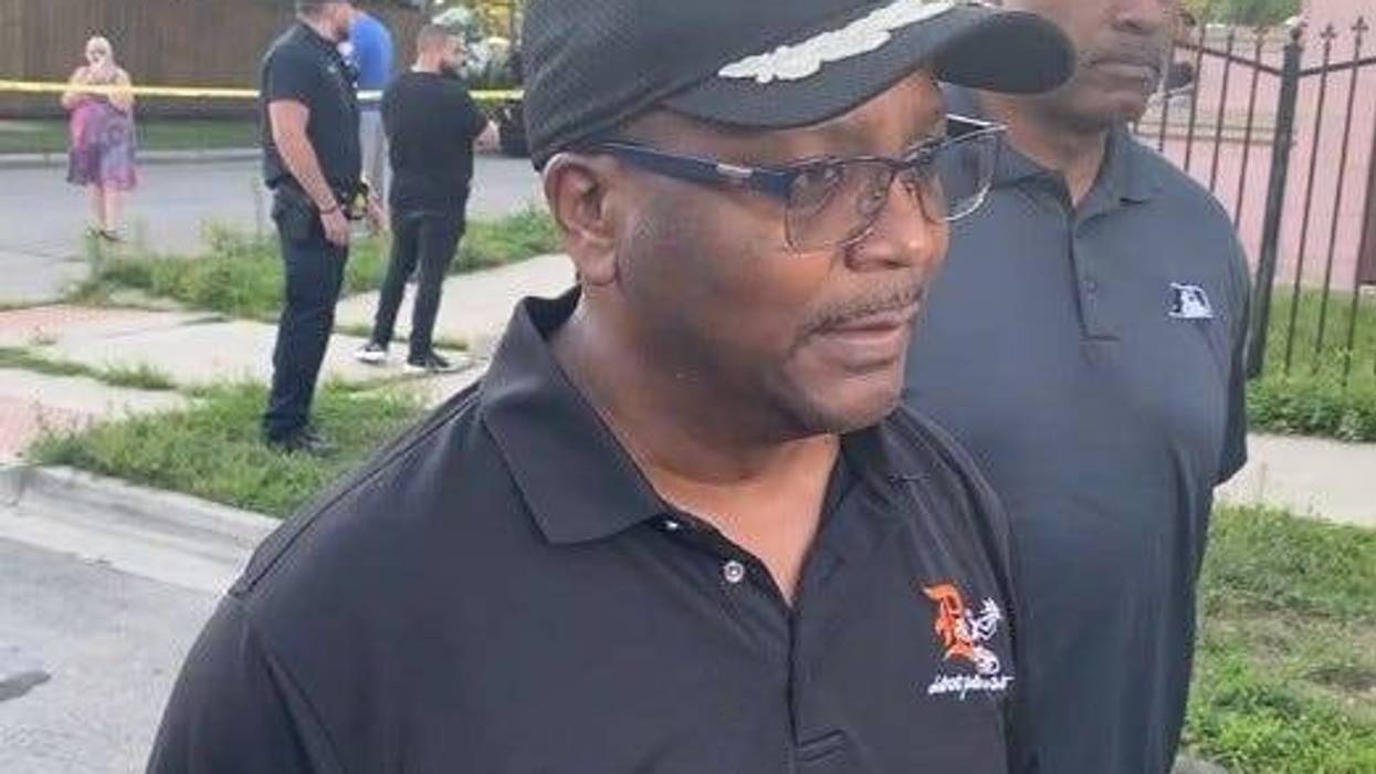 Authorities denounced the "senseless" shooting that took the life of a young teen standing on his front porch on the city's west side Tuesday evening.