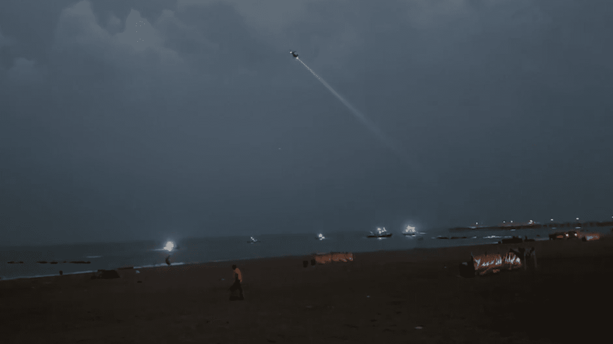 Authorities respond at Coney Island after two teenage girls went missing while swimming at about 8 p.m. on Friday.