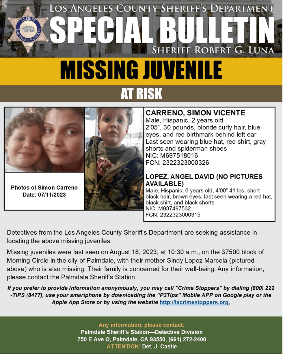 Authorities Seek Public Help Finding 31-Year-Old Mother, Two Sons