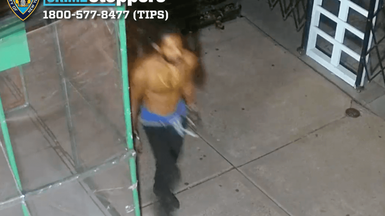 aVideo shows the suspect shirtless near the scene of the attack