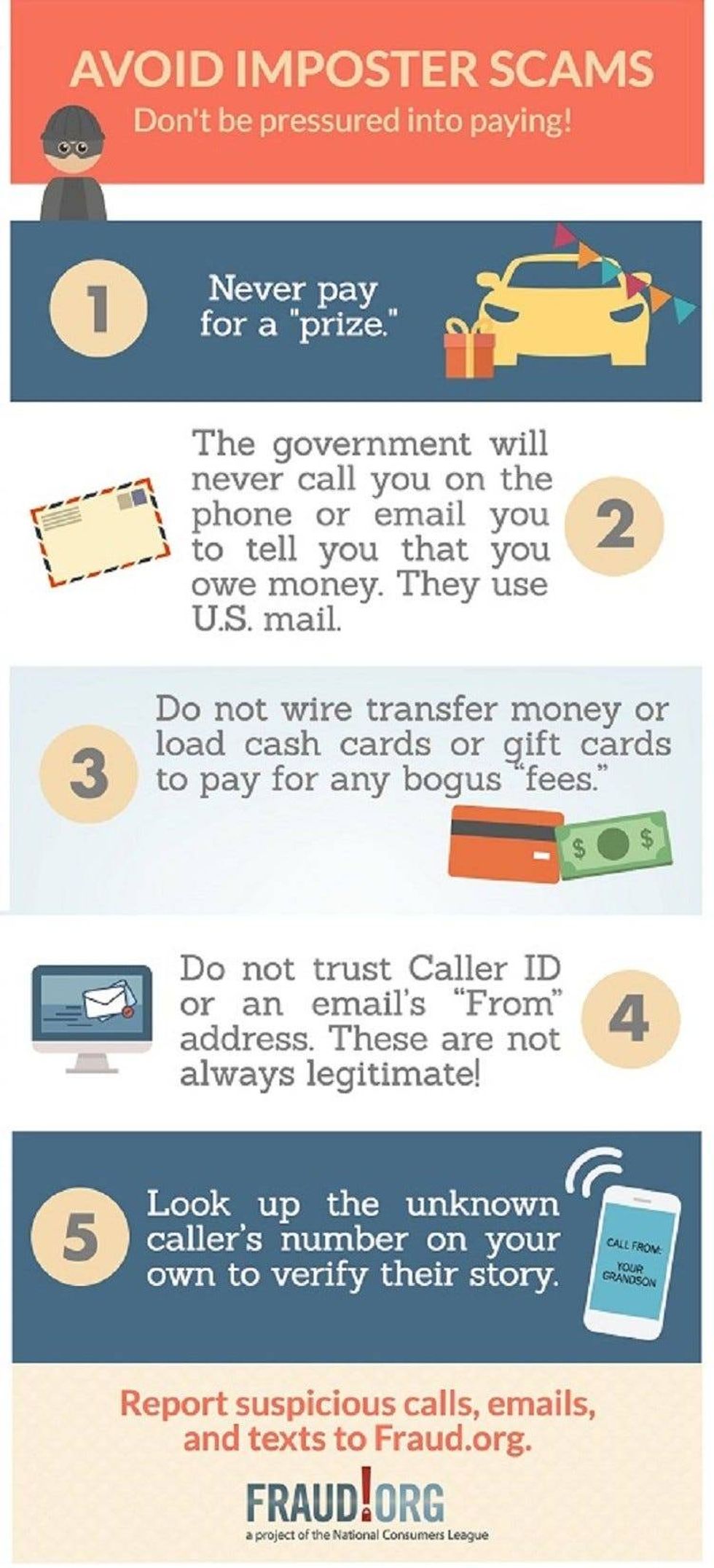 Avoid imposter scams