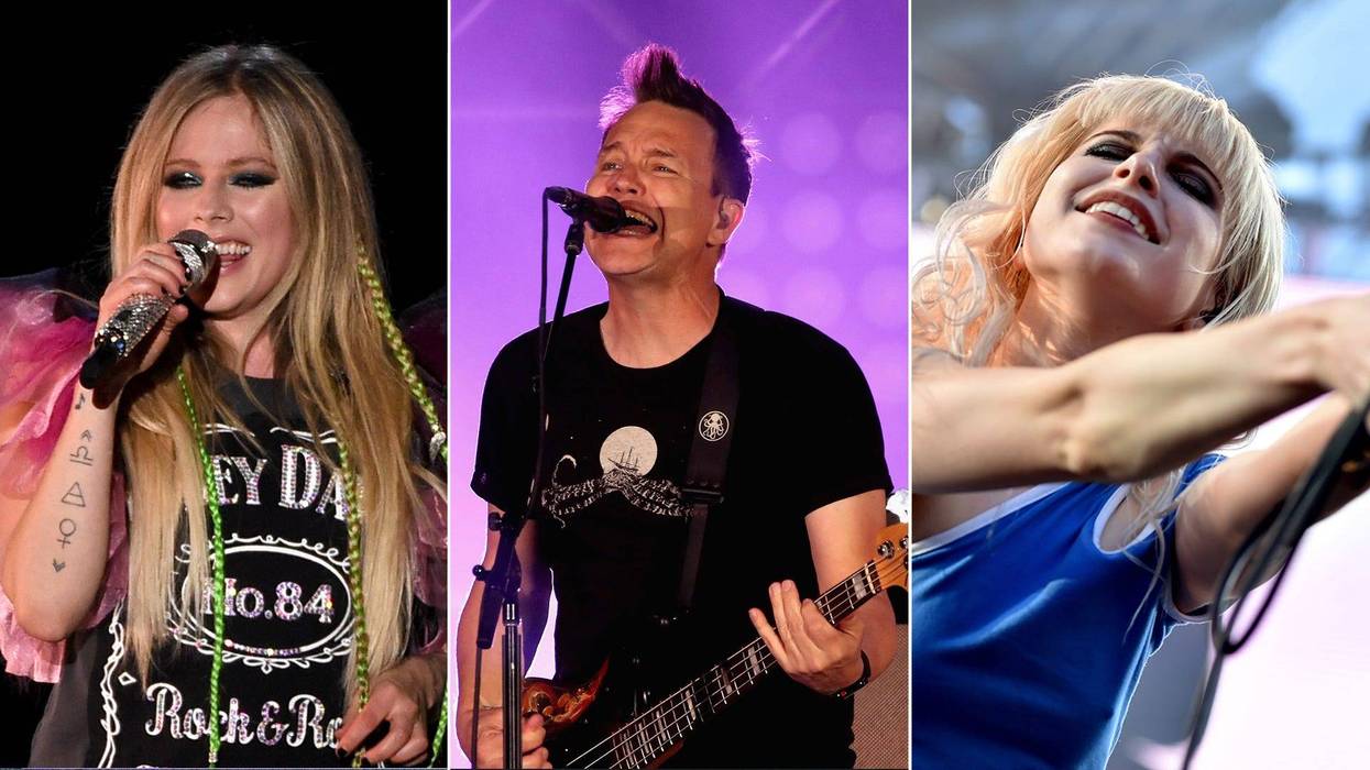 Avril Lavigne, Mark Hoppus (blink-182), Hayley Williams (Paramore)