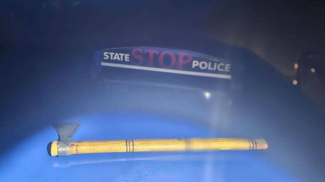 Axe used in alleged assault