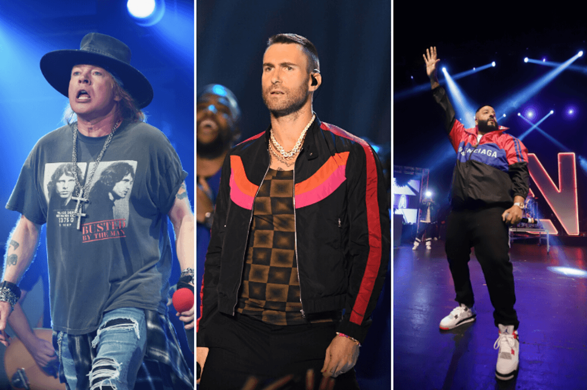 Axl Rose, Adam Levine, DJ Khaled