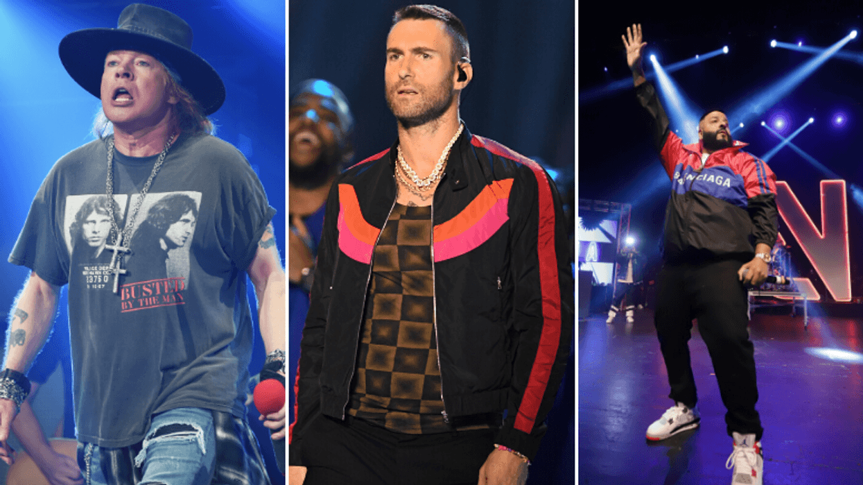 Axl Rose, Adam Levine, DJ Khaled